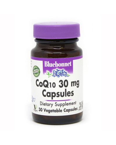 Коензим Q10 30мг, Bluebonnet Nutrition, 30 вегетаріанських капсул