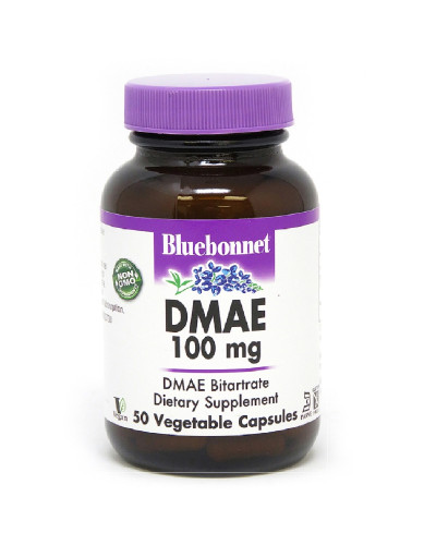 Діметіламіноетанол, DMAE, 100 мг, Bluebonnet Nutrition, 50 рослинних капсул