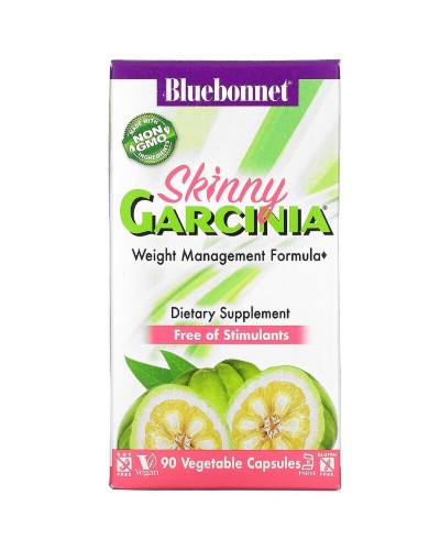 Комплекс Для Контроля Веса, Skinny Garcinia Weight Management Formula, Bluebonnet Nutrition, 90 растительных капсул Комплекс Для Контроля Веса, Skinny Garcinia Weight Management Formula, Bluebonnet Nutrition, 90 растительных капсул