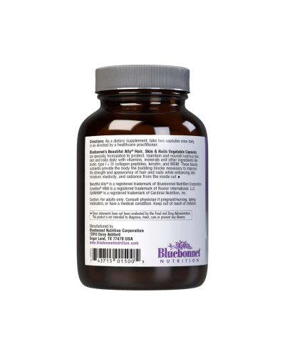 Комплекс для волосся, шкіри і нігтів, Beautiful Ally, Bluebonnet  Nutrition, Hair, Skin & Nails, 60 капсул