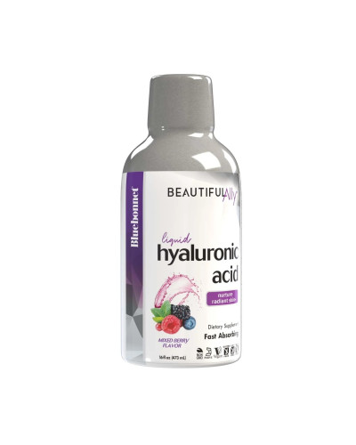 Гіалуронова Кислота Рідка, Beautiful Ally, Bluebonnet Nutrition, Суміш Ягід, 16 рідких унцій (472 мл)