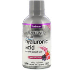 Гиалуроновая Кислота Жидкая, Beautiful Ally, Bluebonnet Nutrition, Смесь Ягод, 16 жидких унций (472 мл)