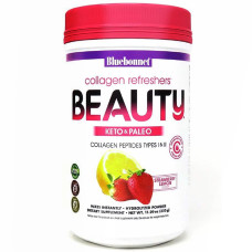 Коллаген 1 и 3 типа, вкус клубники и лимона, Collagen Refreshers BEAUTY Type I & III, Bluebonnet Nutrition, порошок 320 гр