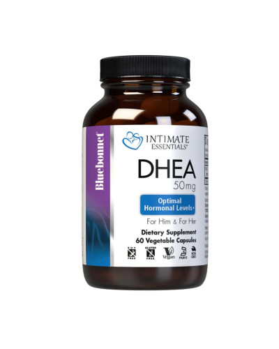 Дегидроэпиандростерон, 50 мг, Intimate Essenitals, DHEA, Bluebonnet Nutrition, 60 вегетарианских капсул