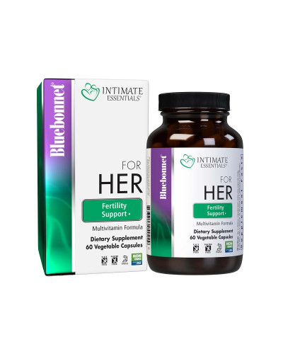 Комплекс для Неї, підтримка фертильності, Intimate Essenitals For Her Fertility Support Multivitamins, Bluebonnet Nutrition, 60 вегетаріанських капсул