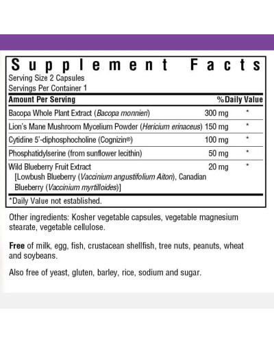 Комплекс Підтримки для Мозку, Bluebonnet Nutrition, Targeted Choice, Brain Power, 2 рослинні капсули