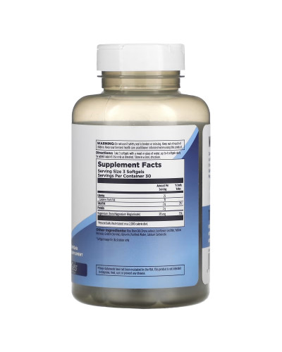 Магний Глицинат высокой усваиваемости, 315 мг, High Absorption Magnesium Glycinate, KAL, 90 желатиновых капсул