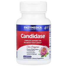 Кандидаза, Candidase, Enzymedica, 42 капсулы