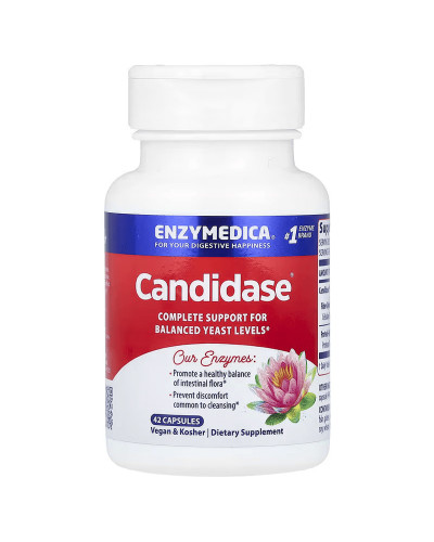 Кандидаза, Candidase, Enzymedica, 42 капсули
