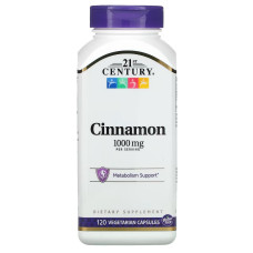 Корица, 500 мг, Cinnamon, 21st Century, 120 вегетарианских капсул