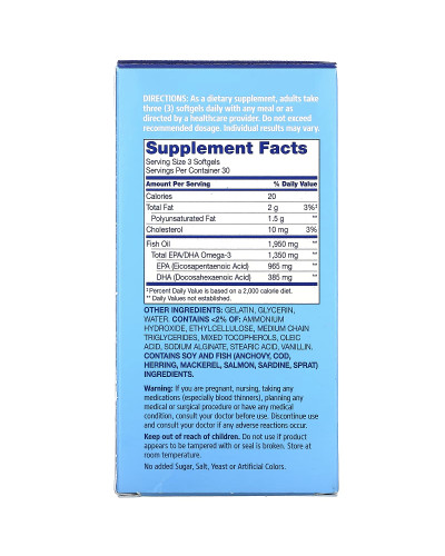 Жир дикої риби Аляски, Риб'ячий жир 1950 мг, Омега 3 1350 мг, Alaska Wild Fish Oil, Mega Omega 3, 21st Century, 90 желатинових капсул