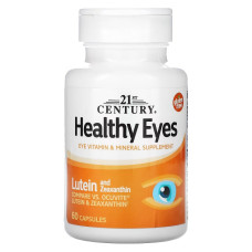 Лютеин и Зеаксантин, Healthy Eyes, Lutein & Zeaxanthin, 21st Century, 60 капсул