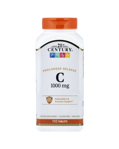 Вітамін C, 1000 мг, пролонгованої дії, Vitamin C, 21st Century, 110 таблеток