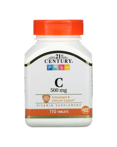 Вітамін C, 500 мг, Vitamin C, 21st Century, 110 таблеток