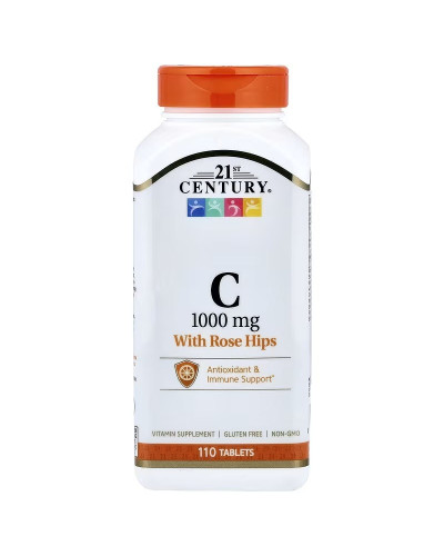 Вітамін C, 1000 мг, пролонгованої дії, Vitamin C, 21st Century, 110 таблеток