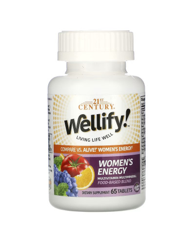 Мультивітаміни для Жінок, Wellify, Women's Energy, 21st Century, 65 таблеток