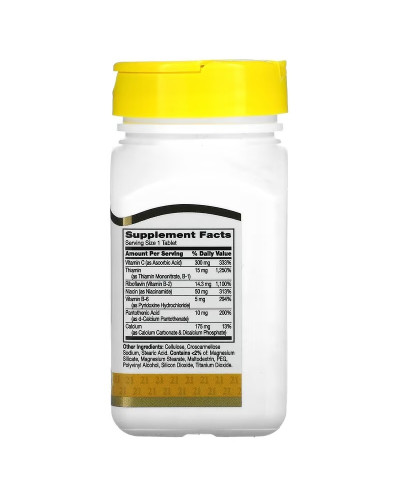 B-Комплекс та Вітамін С, B-Complex Plus Vitamin C, 21st Century, 100 таблеток