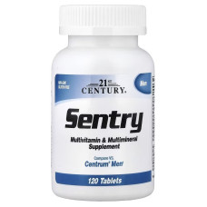 Мультивітаміни та мультимінералі для чоловіків, Sentry Men, Multivitamin & Multimineral Supplement, 21st Century, 120 таблеток