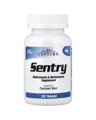 Мультивітаміни та мультимінералі для чоловіків, Sentry Men, Multivitamin & Multimineral Supplement, 21st Century, 120 таблеток