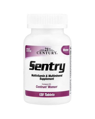 Мультивітаміни та мультимінералі для жінок, Sentry Women, Multivitamin & Multimineral Supplement, 21st Century, 120 таблеток