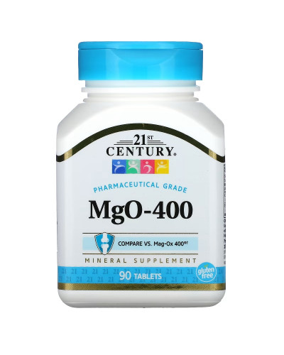 Магній, 400 мг, Magnesium, 21st Century, 90 таблеток