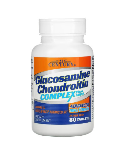 Глюкозамін, хондроїтин з ЧСЧ та UCII, Glucosamine Chondroitin, MSM+UCII, Doctor's Best, 90 вегетаріанських капсул