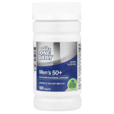 Щоденні Мультивітаміни та Мінералі для чоловіків 50+, One Daily, Men's 50+, 21st Century, 100 таблеток