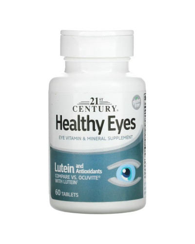 Здоров'я очей з лютеїном та антиоксидантами, Healthy Eyes, Lutein and Antioxidants, 21st Century, 60 таблеток