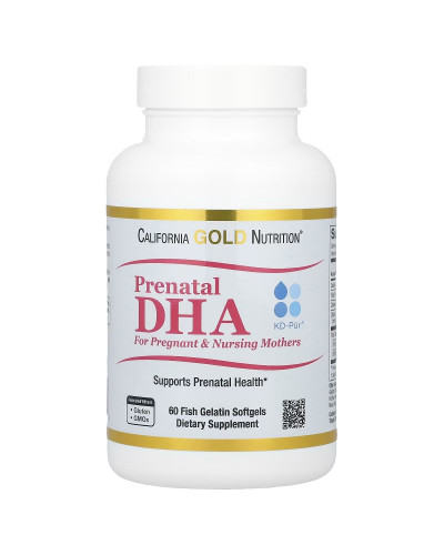 ДГК (докозагексаєнова кислота) для вагітних та 900 мг, Prenatal DHA для Pregnant and Nursing Mothers, California Gold Nutrition, 60 желатинових капсул