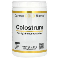 Молозиво концентрированное в порошке, 1000 мг, Colostrum, California Gold Nutrition, 200 гр
