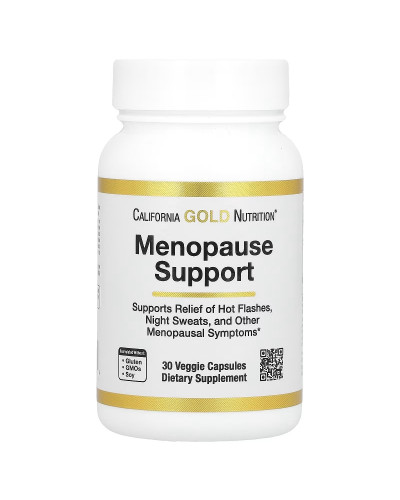 Підтримка під час менопаузи, Menopause Support, California Gold Nutrition, 30 вегетеріанських капсул