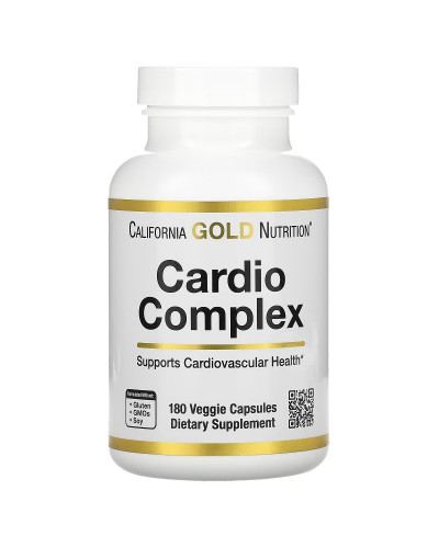 Кардіо-комплекс, Cardio Complex, California Gold Nutrition, 180 вегетаріанських капсул