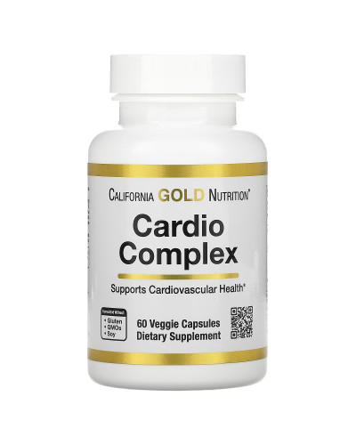 Кардіо-комплекс, Cardio Complex, California Gold Nutrition, 60 вегетаріанських капсул