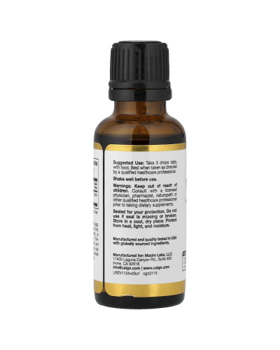 Вітамін D3 у краплях, 50 мкг (2000 МО), без смаку, Vitamin D3, California Gold Nutrition, 30 мл
