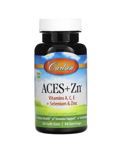 Витамины А, С, Е плюс Селен и Цинк, ACES+Zn, Carlson, 60 гелевых капсул