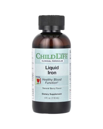Железо жидкое, вкус ягод, Liquid Iron, ChildLife, 118 мл