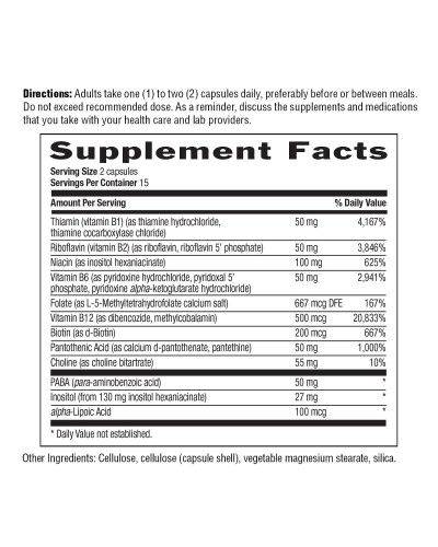 Коензим В-Комплексу, Coenzyme B-Complex, Country Life, 30 вегетаріанських капсул