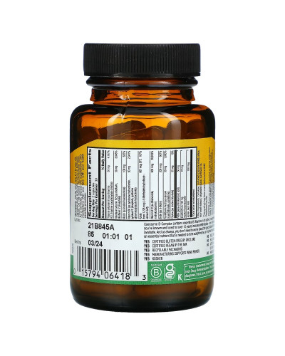 Коензим В-Комплексу, Coenzyme B-Complex, Country Life, 60 вегетаріанських капсул