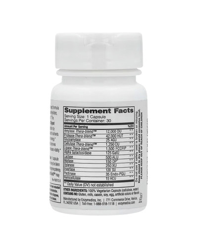 Пищеварительные Ферменты (Формула Энзимов), Digest, Enzymedica, 30 капсул