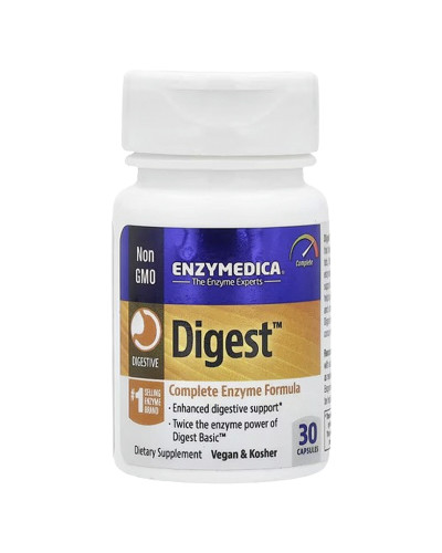 Пищеварительные Ферменты (Формула Энзимов), Digest, Enzymedica, 30 капсул