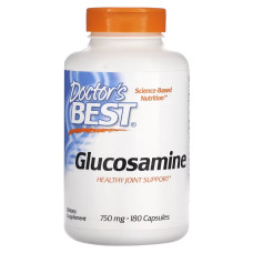 Глюкозамин Сульфат, 750 мг, Glucosamine Sulfate, Doctor's Best, 180 капсул