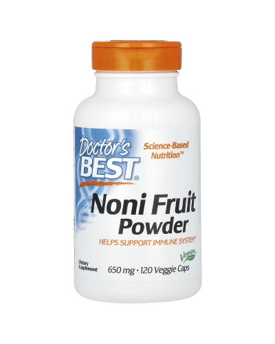 Ноні у порошку, 1300 мг, Noni Fruit Powder, Doctor's Best, 120 вегетаріанських капсул