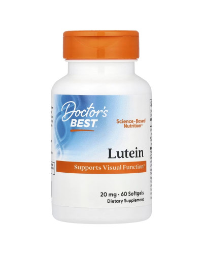 Лютеин, 20 мг, Lutein, Doctor's Best, 60 капсул