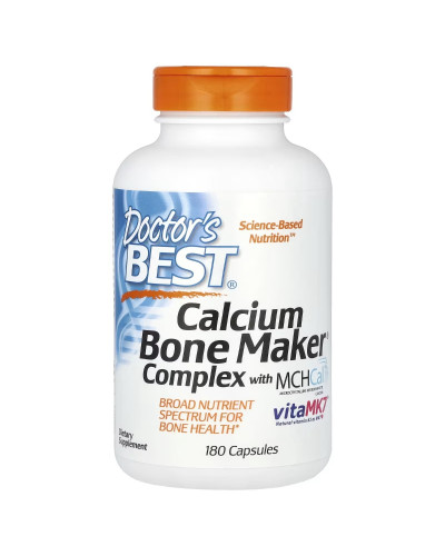 Комплекс для костей, Calcium Bone Maker Complex with MCHCal, Doctor's Best, 180 капсул