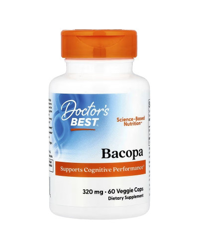 Бакопа, 320 мг, Bacopa, Doctor's Best, 60 вегетарианских капсул.