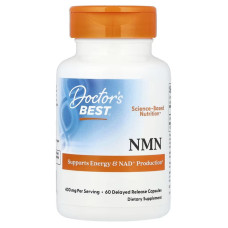 Нікотинамід із заповільненим вивільненням, NMN, Doctor's Best, 60 капсул
