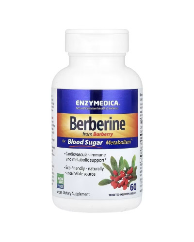 Берберин, Berberine, Enzymedica, 60 капсул Берберин, Berberine, Enzymedica, 60 капсул