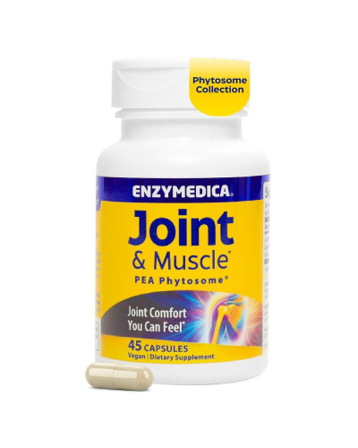 Здоров'я суглобів та м'язів, Joint & Muscle PEA Phytosome, Enzymedica, 45 веганських капсул