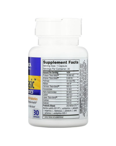 Ферменти з пробіотиками, Digest Basic + Probiotics, Enzymedica, 30 капсул Ферменти з пробіотиками, Digest Basic + Probiotics, Enzymedica, 30 капсул