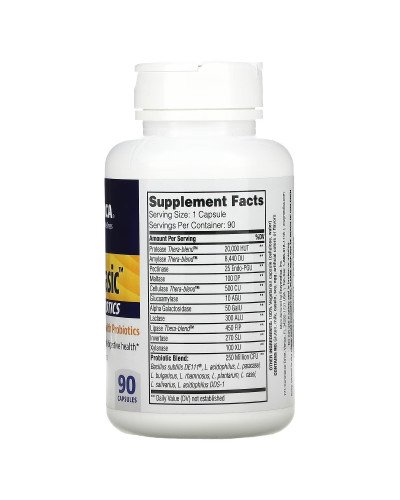 Ферменти з пробіотиками, Digest Basic + Probiotics, Enzymedica, 90 капсул